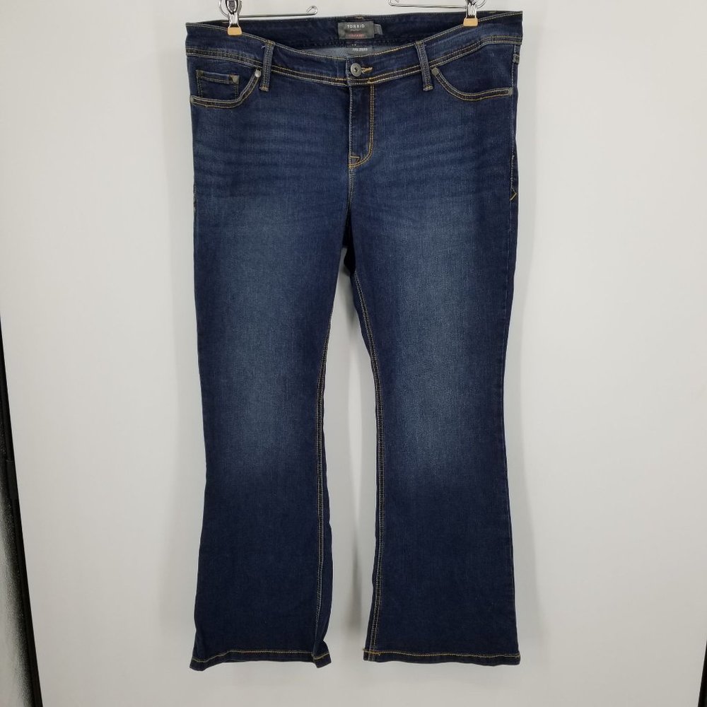 Torrid Luxe Slim Boot Super Stretch Women's Boot Cut Jeans Size 16S